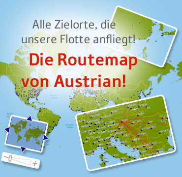 Austrian Airlines Routemap